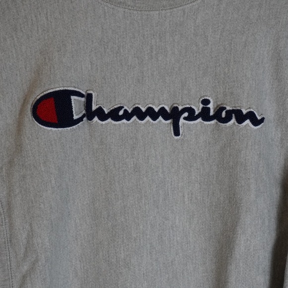 Champion Reverse Weave Sweatshirt Gray Crew‎ Neck Pullover Small Menswear - Picture 4 of 6